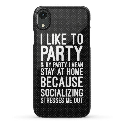 Socializing Stresses Me Out Phone Case